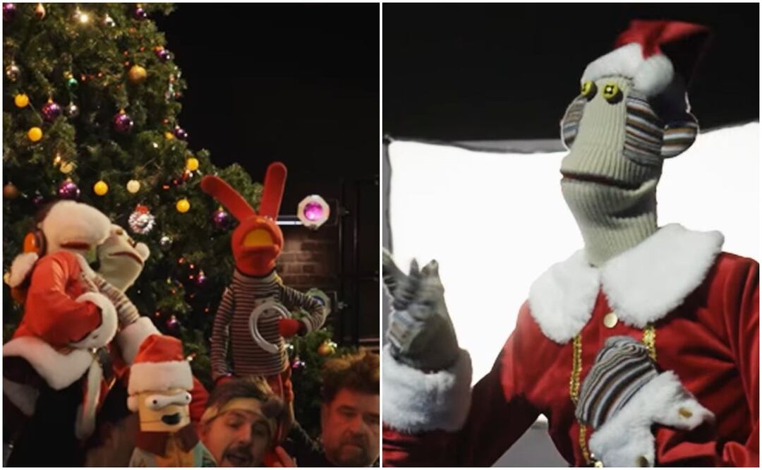 Con un gran árbol de navidad al fondo, Tulio Triviño vestido de Santa Claus, explosiones y muchas marionetas cantando, la nueva aventura de los icónicos personajes generó mucha expectativa entre sus fans. Fotos: Amazon Prime Video