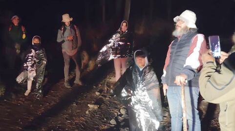 Rescatan a seis personas extraviadas en el Monte Tláloc, en Texcoco