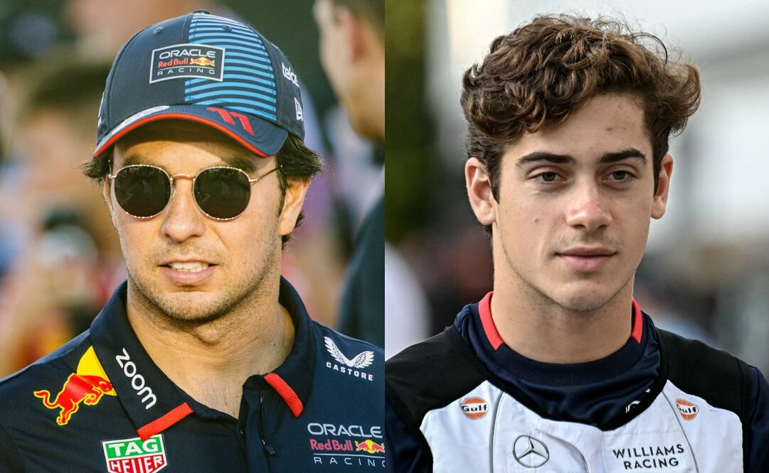 Checo Pérez elogia a Franco Colapinto y el argentino responde - Fotos: EFE y AFP