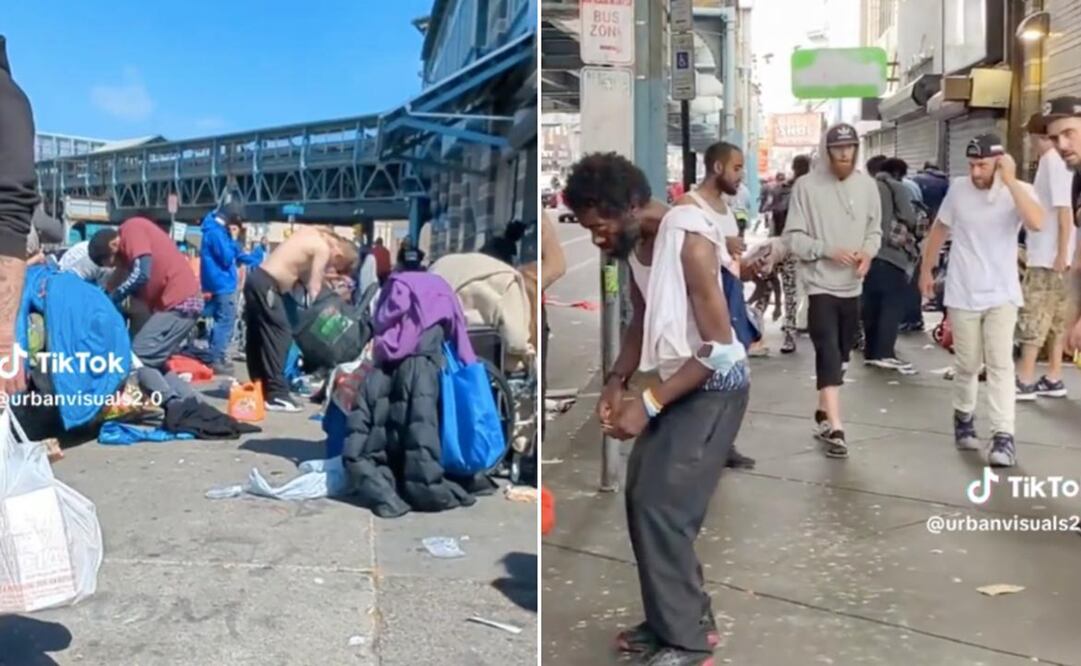 La mayoría de personas de la zona son consumidores de heroína o el fentanilo.
FOTO: TikTok @urbanvisuals2.0