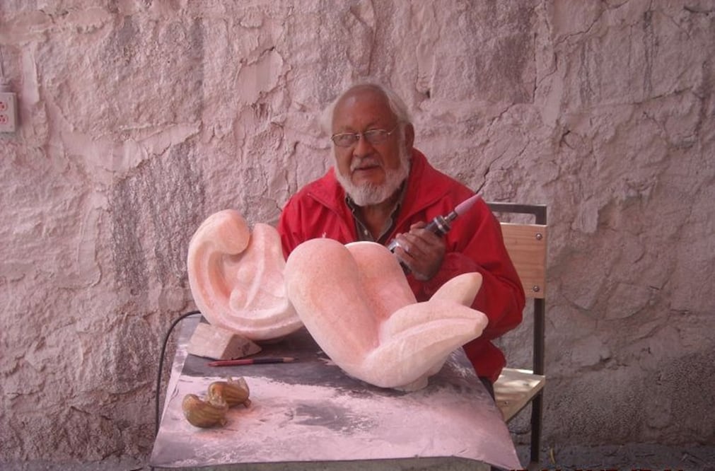 Abel Ramírez, escultor. Foto: INBAL