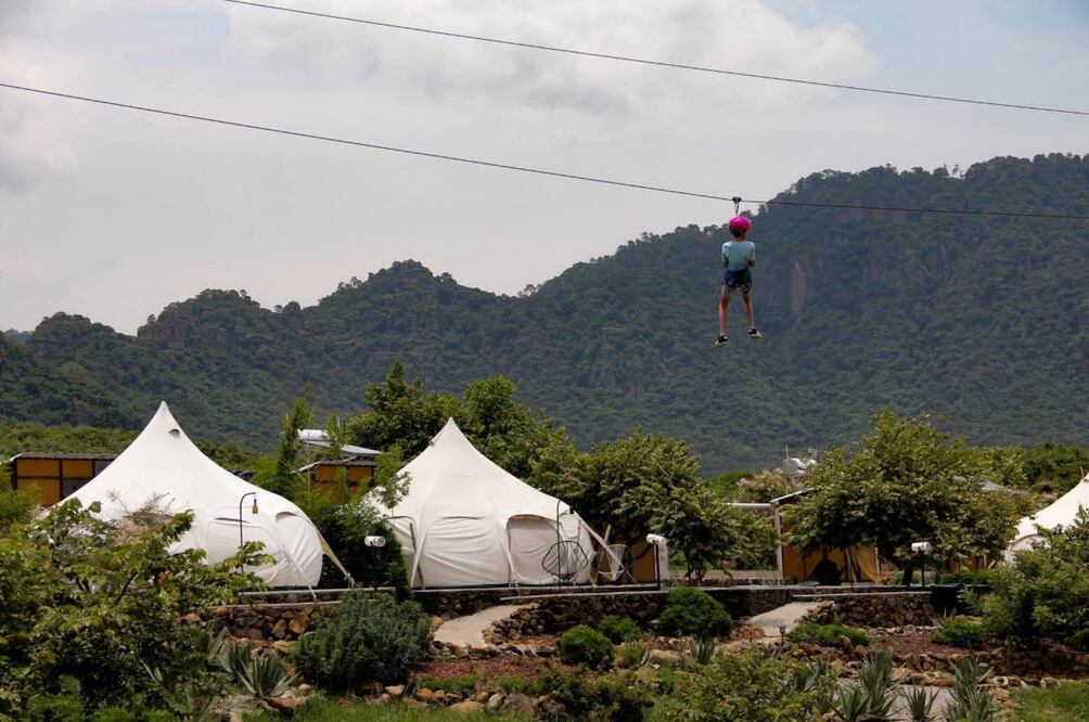 Tendo Glamping, en Tepoztlán, con muchas actividades para los niños. Foto: Tendo Glamping