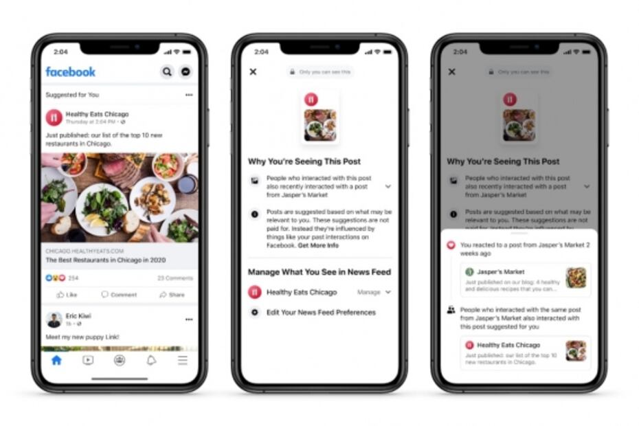 Facebook te dejará controlar lo que ves