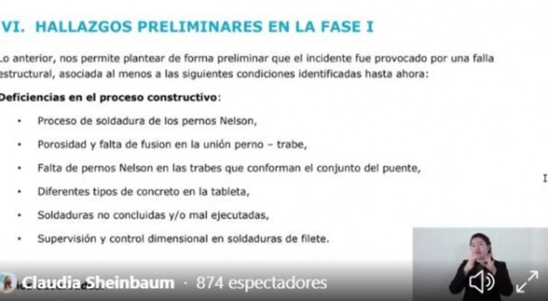 Colapso de Línea 12 del Metro, por múltiples fallas en construcción: informe preliminar