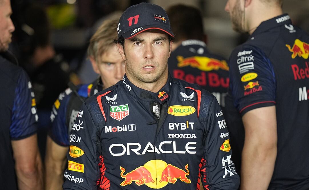 Checo Pérez tras la clasificación del Gran Premio de Qatar - Foto: AP