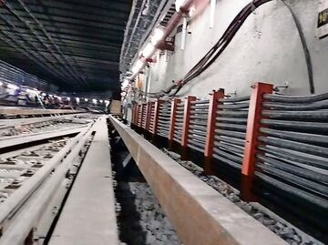 Avanza instalación de cableado en la Línea 1 del Metro