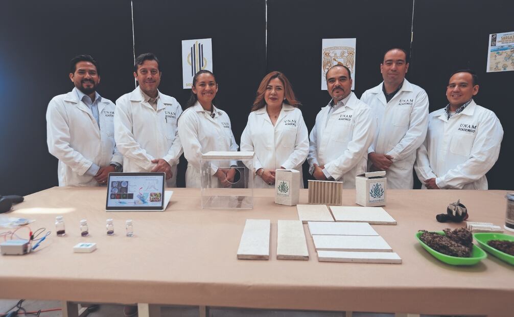 A diferencia de un filtro comercial, uno producido con sargazo sería más económico al ser un desecho convertido en “material filtrante”. Fotos de Paola Reyes