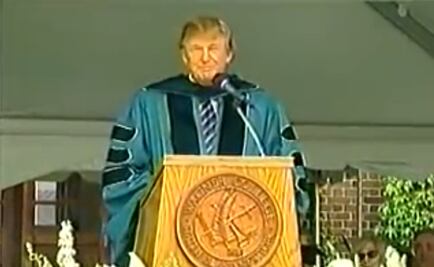 “Si hay un muro de concreto frente a ti, ve a través de él”, decía Trump en 2004