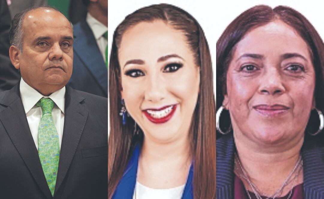 Manuel Añorve, coordinador del PRI en el senado; Noemí Luna, diputada del PAN; Maribel Solache, diputada de Morena: Fotos: Especial y archivo/ EL UNIVERSAL