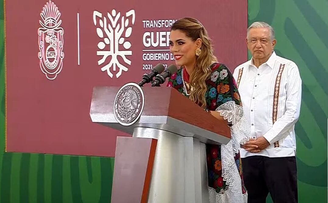 El presidente Andrés Manuel López Obrador expresó que los habitantes de Guerrero “se rayaron” al haber elegido a Evelyn Salgado como gobernadora. Foto: especial