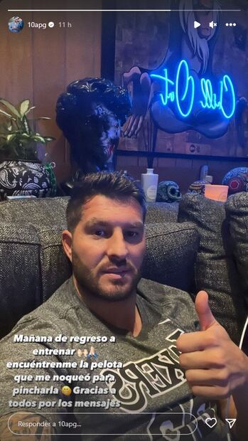 Gignac reaparece y pone fecha a su regreso a los entrenamientos tras el desmayo en pleno partido