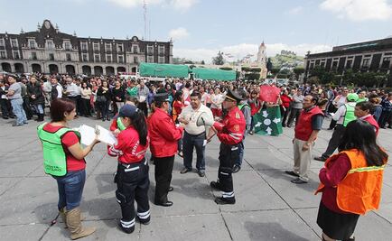 Reportan gran participación en macrosimulacro en el Edomex
