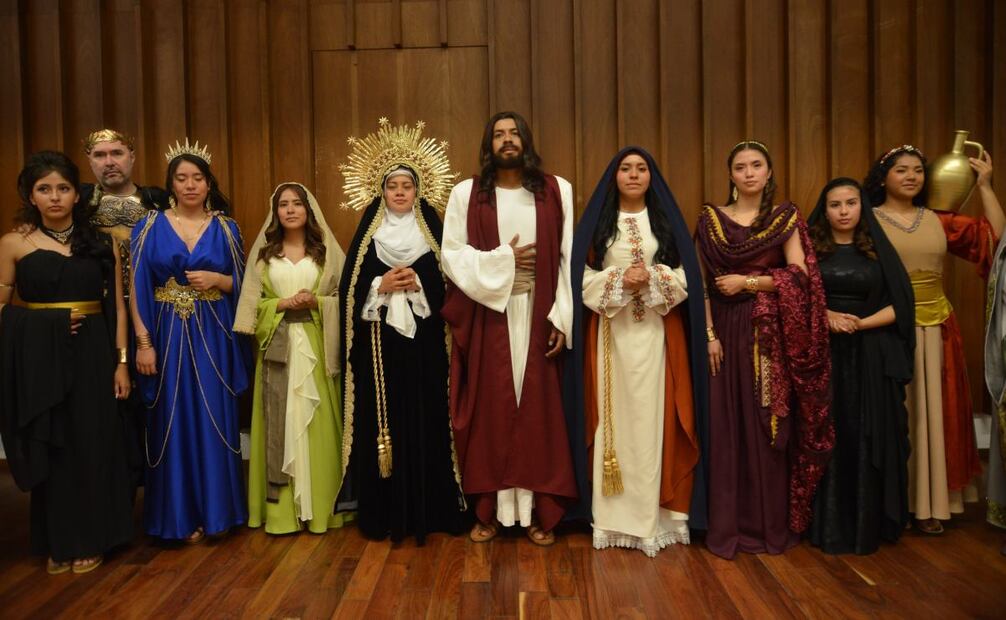 Representantes de la Pasión de Cristo (08/04/2025). Foto: Especial