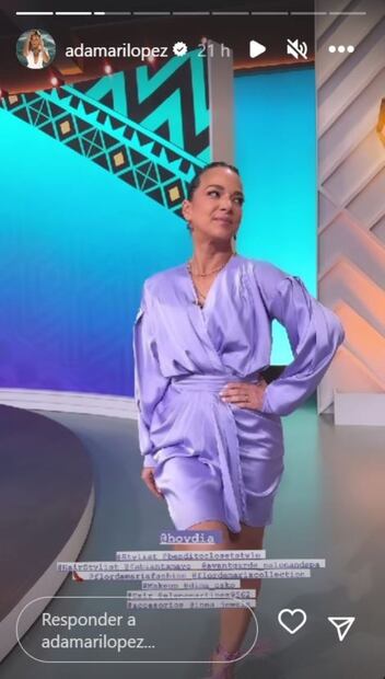 Adamari López deslumbró con un minivestido ideal para marcar la cintura. Fuente: Instagram @adamarilopez