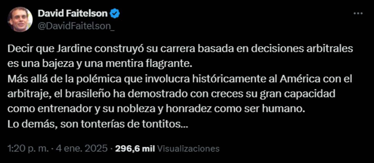 David Faitelson sobre André Jardine