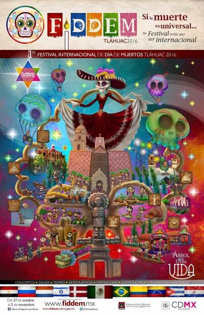 Tláhuac alista primer Festival Internacional de Día de Muertos