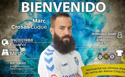 Marc Crosas regresa al futbol mexicano