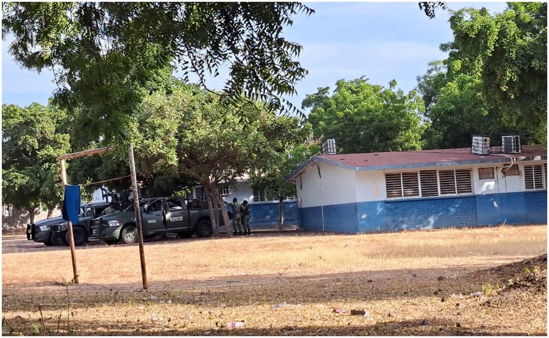 La Novena Zona Militar utilizará la primaria “Niños Héroes” en Culiacán, Sinaloa como un campamento militar durante el mes de diciembre (4/12/2024). Foto: Cortesía