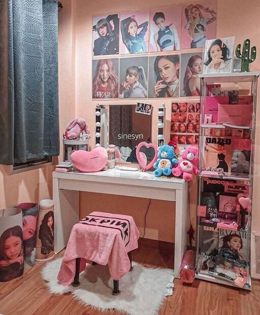 Tocador en honor a Blackpink. Fuente: Pinterest