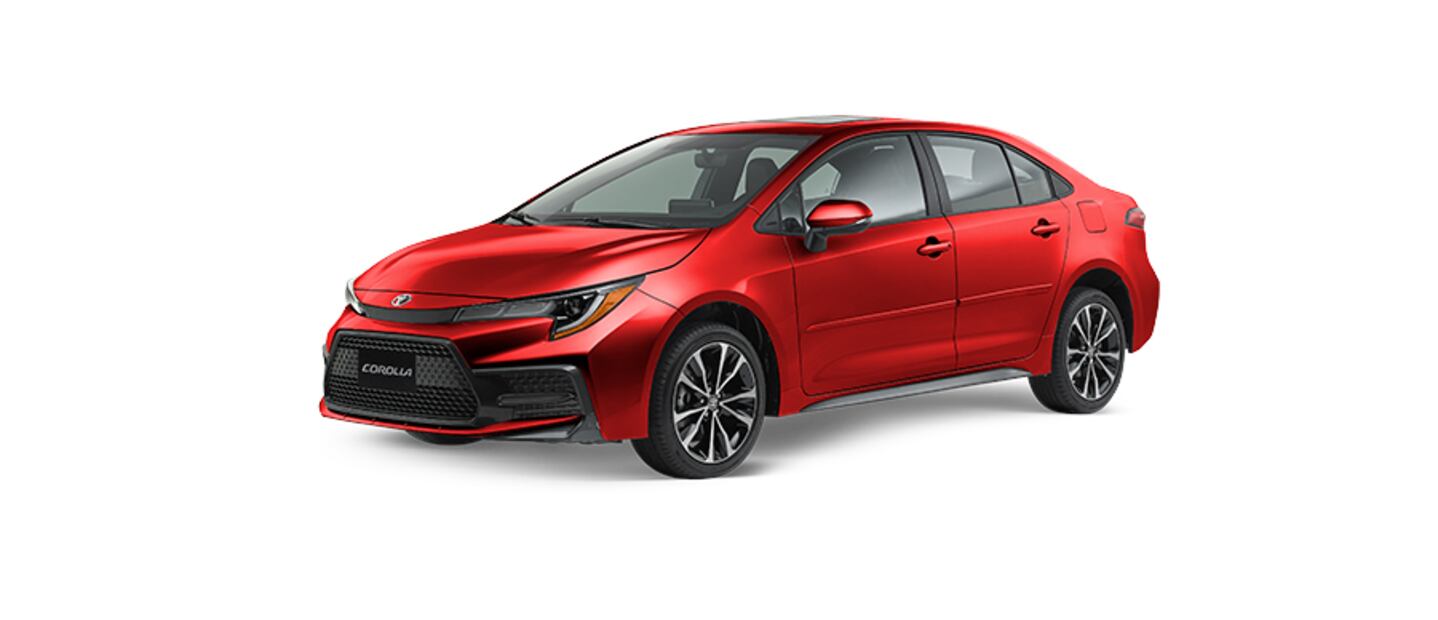 Este es el Corolla SE CVT 2024 en color rojo. Foto: Toyota MX
