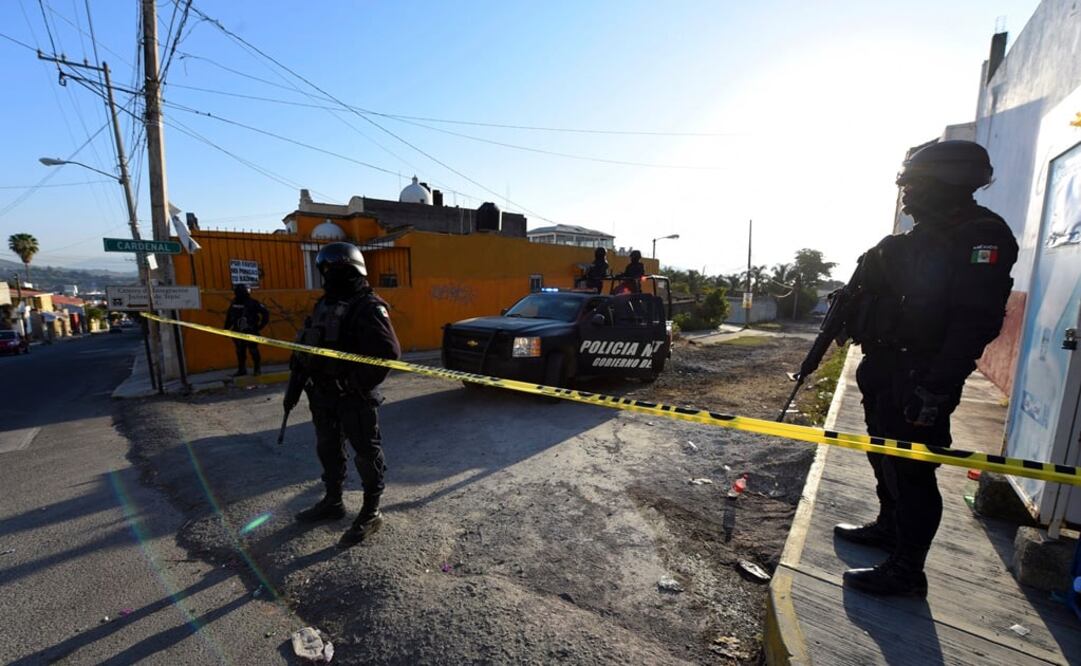 Imagen del operativo de seguridad en Nayarit (AP)