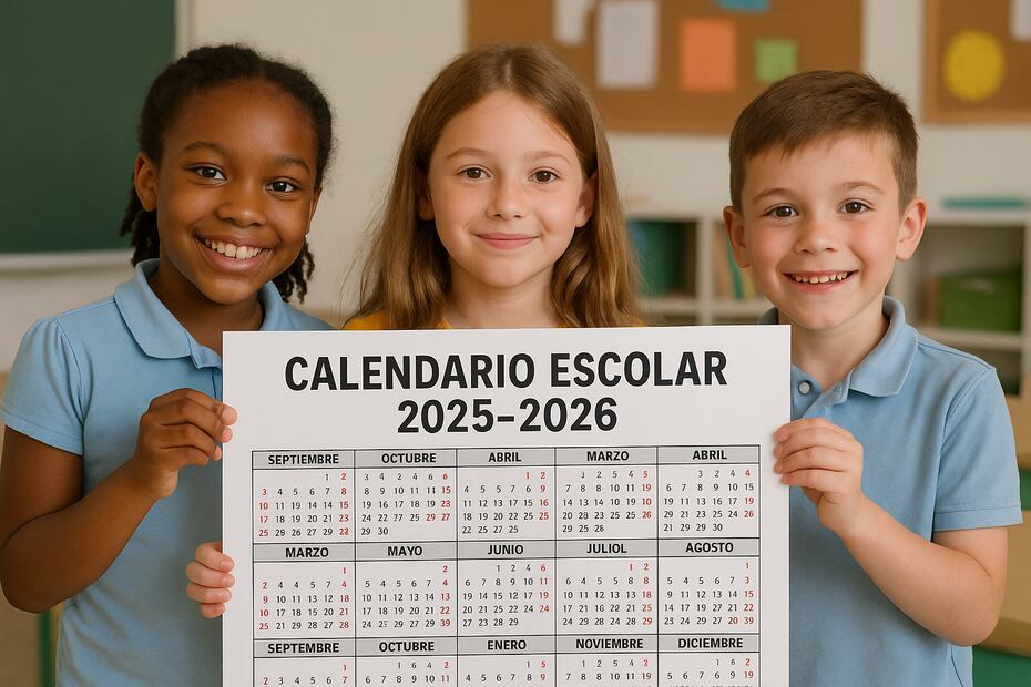 Ciclo Escolar 2025-2026. Foto: Creada con IA