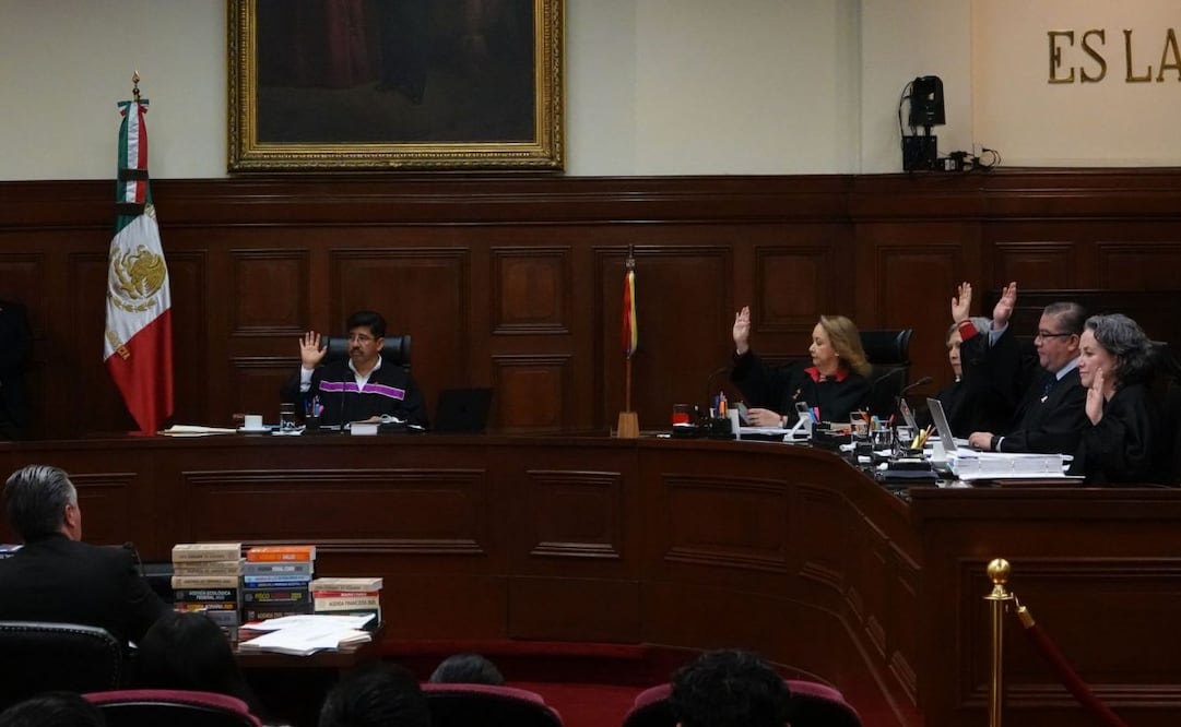 Votación en el pleno de la Suprema Corte de Justicia de la Nación este martes 2 de diciembre de 2025. Foto: Galo Cañas/ Cuartoscuro