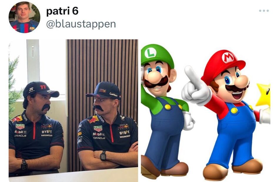 Memes de Checo Pérez y Max Verstappen