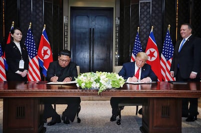 ¿Qué dice la declaración que firmaron Trump y Kim Jong-un en Singapur?