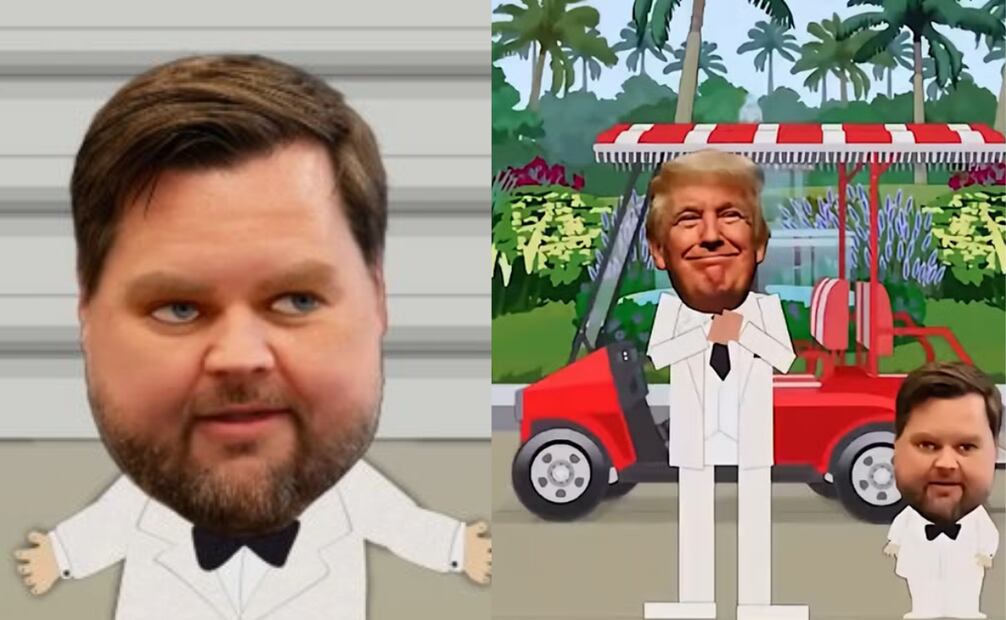 La serie "South Park" retrató a JD Vance con una voz y cuerpo de niño. Foto: Redes Sociales