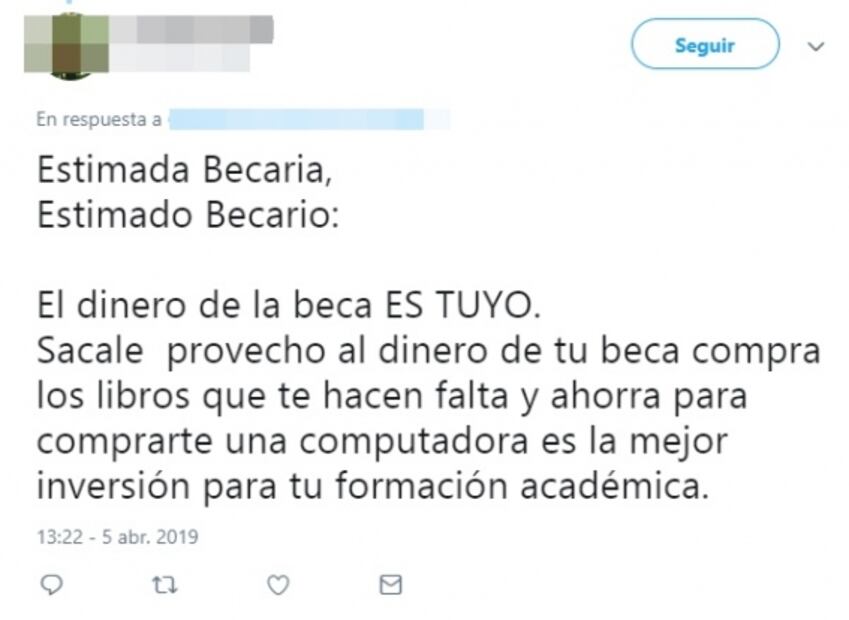 "Estimado becario", la discusión en redes sobre el destino de las becas de AMLO