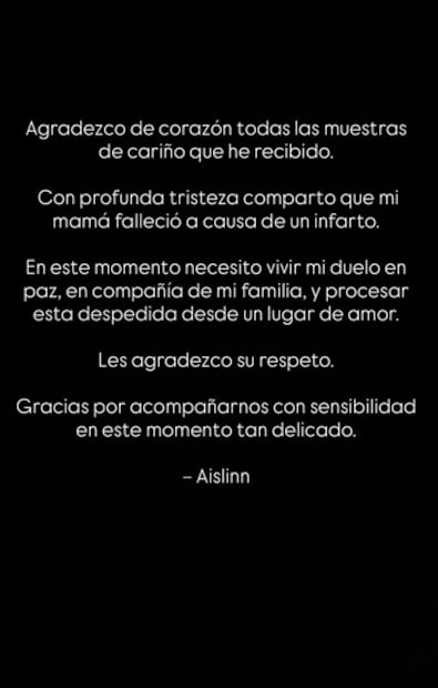 La actriz pidió respeto y privacidad ante los momentos difíciles que vive. Foto: Instagram