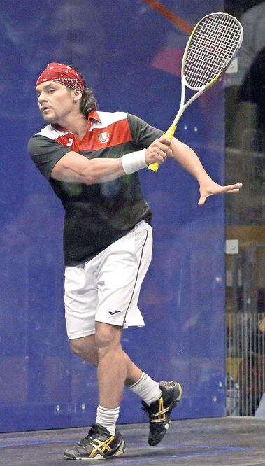 Eric Gálvez fue derrotado por Andrew Schnell 11-9, 11-7 y 11-8 (JAVIER ETXEZARRETA. EFE)