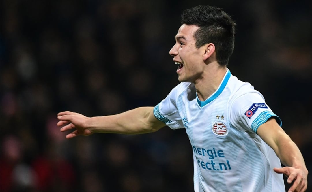 El futbolista mexicano Hirving Lozano durante un juego con el PSV FOTO TOMADA DE TWITTER.