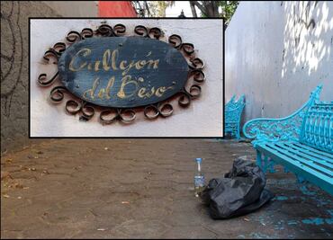 Callejón del Beso de la CDMX abandonado y en malas condiciones