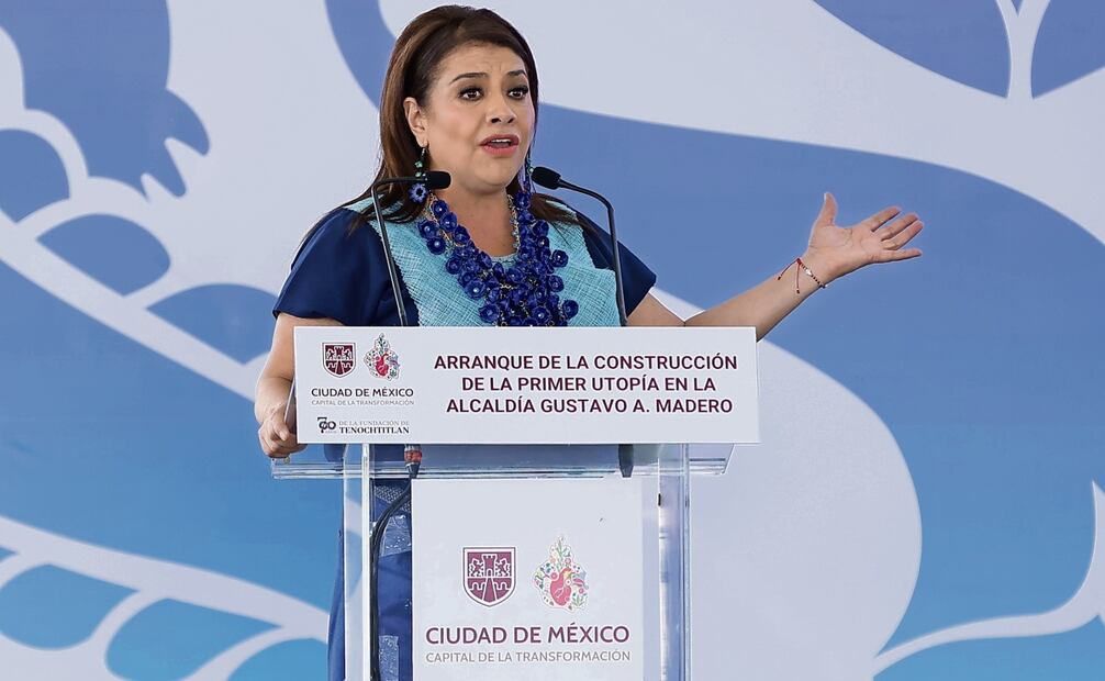 Clara Brugada refrendó su compromiso para evitar el incremento desmedido de las rentas en la capital. Foto: Fernanda Rojas / EL UNIVERSAL