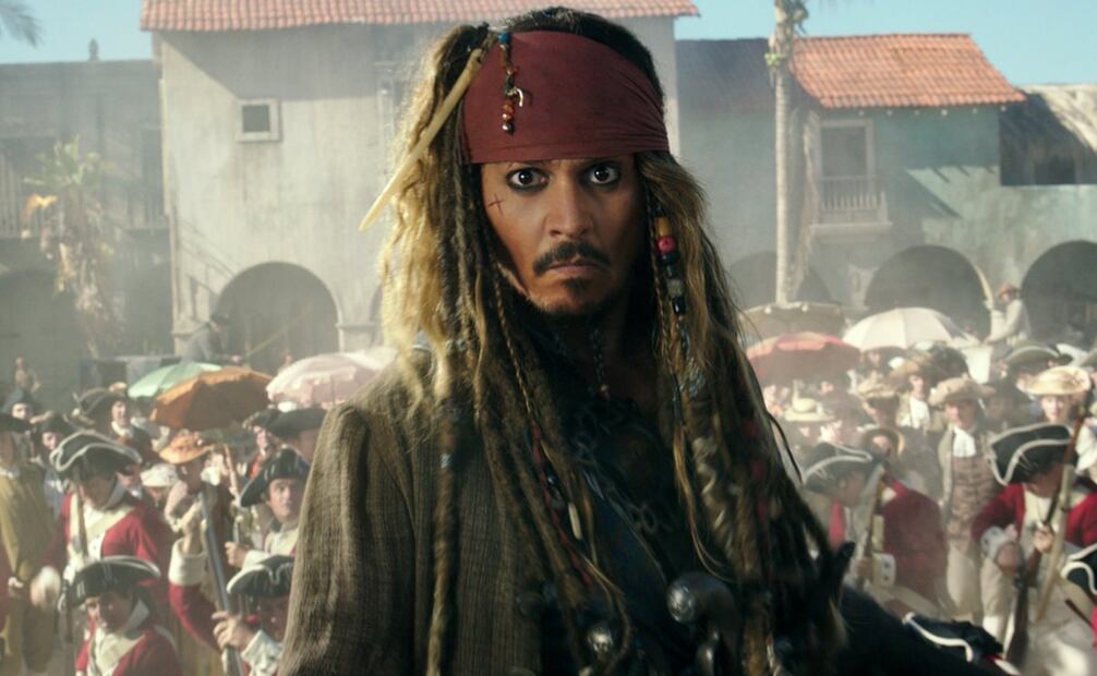 Johnny Depp como el capitán Jack Sparrow. Foto: Archivo 
