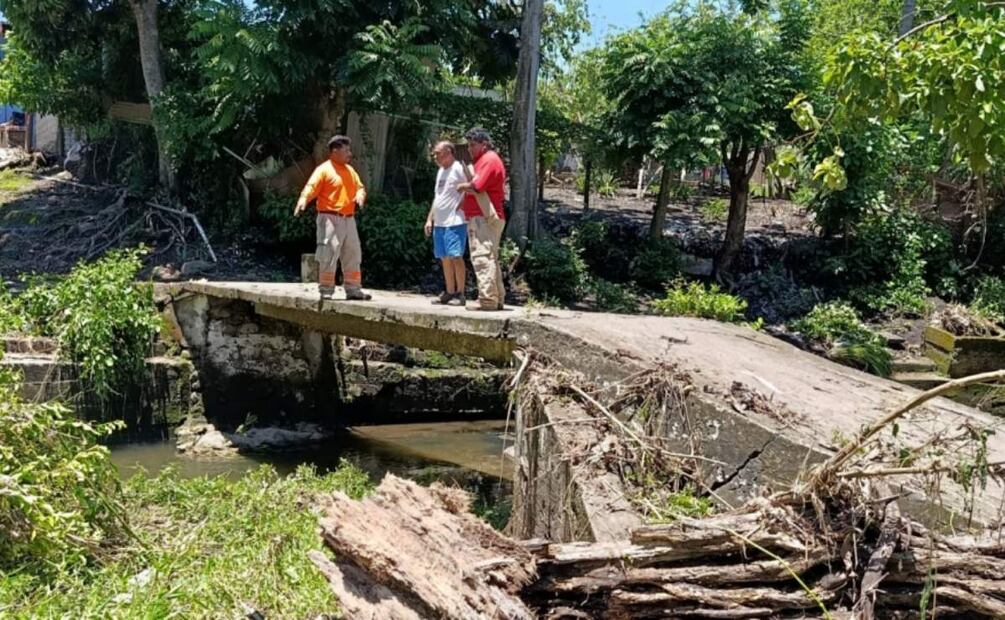 Evaluación de afectaciones en diferentes zonas de Chiapas provocadas por las lluvias (14/06/2025). Foto: X (@pcivilchiapas)