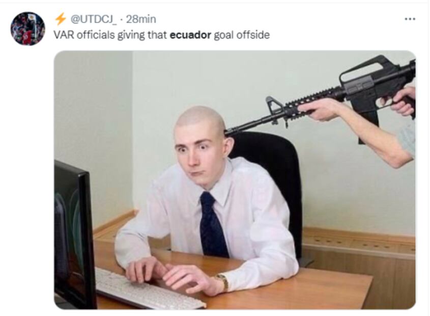 Qatar 2022: Los mejores memes de la polémica del VAR en el juego de Qatar vs Ecuador
