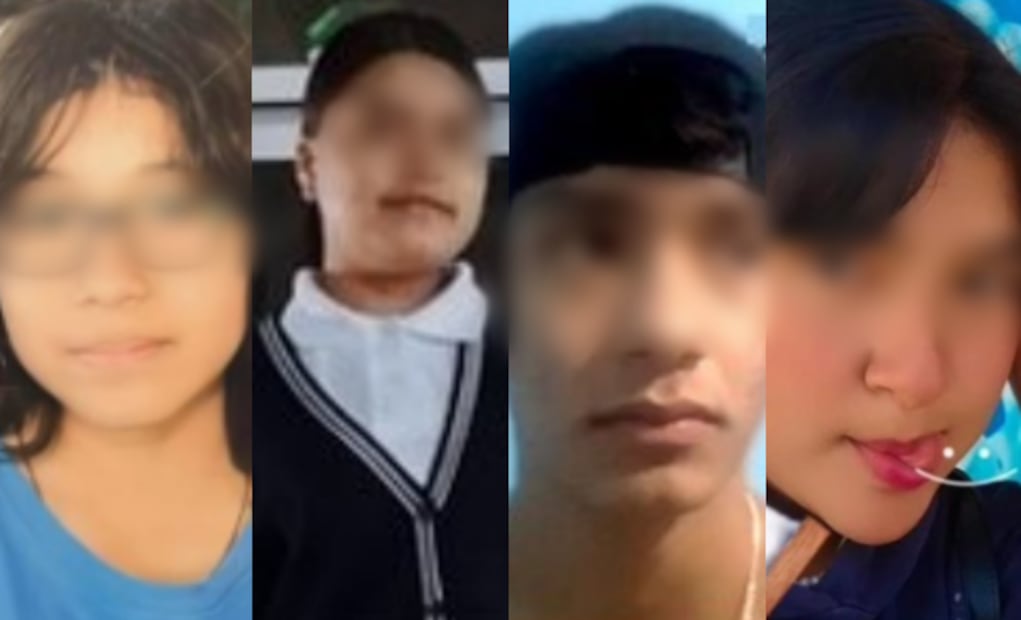 Cuatros menores de edad desaparecidos en Oaxaca (09/10/2025). Foto: Especial