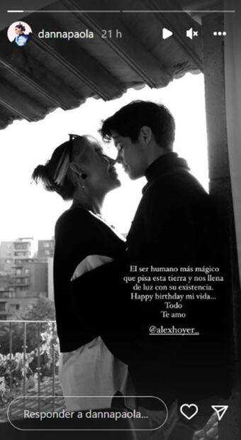 Danna Paola envió un emotivo mensaje a Alex Hoyer por su cumpleaños