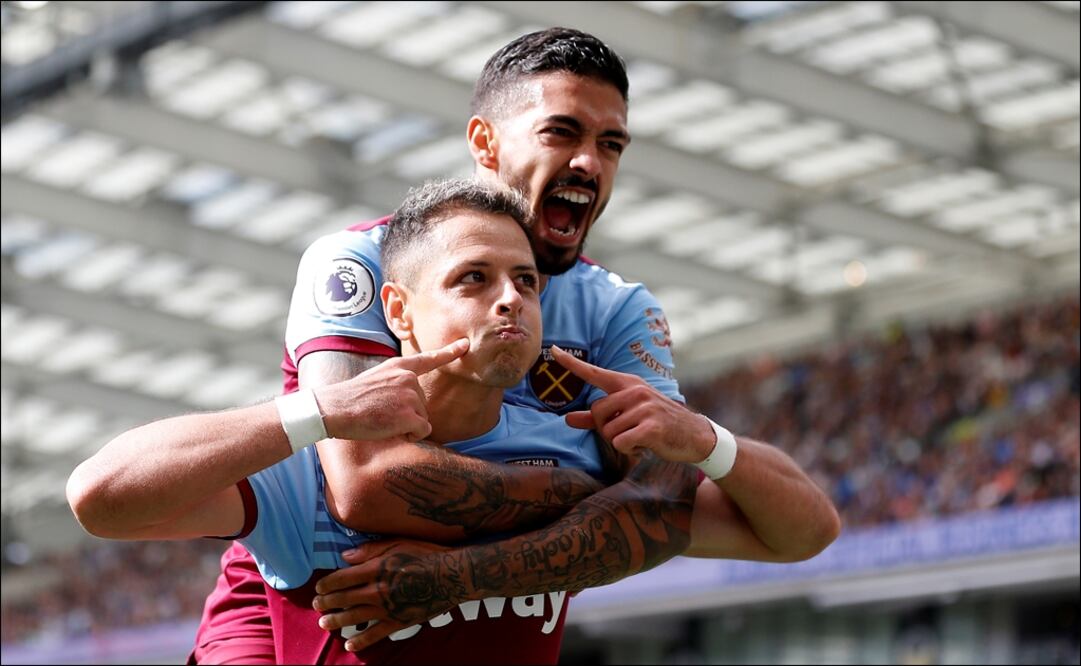 Javier Hernández, jugador del West Ham. Foto: Reuters