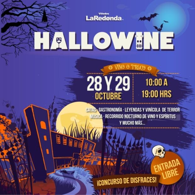 Lánzate al Halloween de Viñedos La Redonda en Querétaro