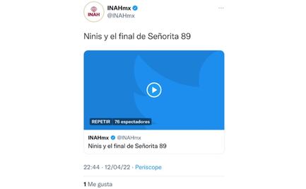 Utilizan cuenta de Twitter del INAH para difundir columna periodística