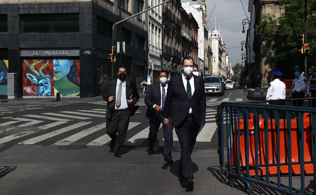 El magistrado Vargas llegó a la Corte para reunirse con Arturo Zaldívar. Foto: Diego Simón Sánchez / EL UNIVERSAL