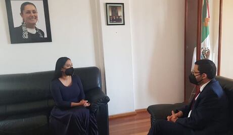 Martí Batres se reúne con alcaldesa electa en Cuauhtémoc, Sandra Cuevas