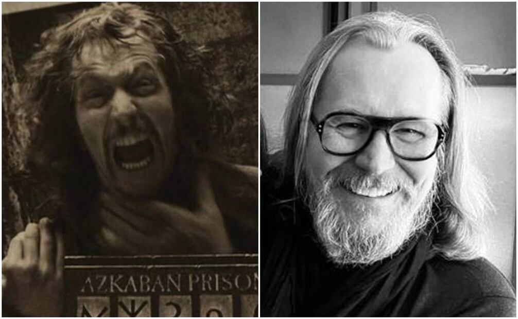 El multifacético Gary Oldman en su papel de Sirius Black y como luce actualmente a sus 65 años. Foto: Archivo/Instagram giseleschmidtofficial