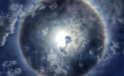 Sun halos also reported in Chiapas and Oaxaca