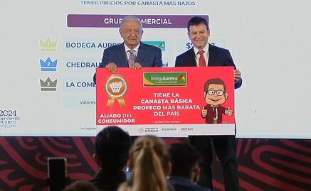Premian en la mañanera de AMLO a “aliados del consumidor” por precios en canasta básica y combustibles