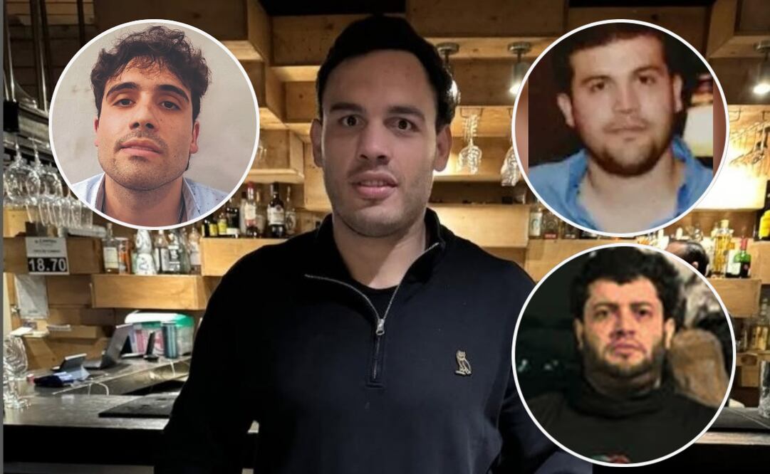 Julio César Chávez Jr., Ovidio Guzmán López, Joaquín Guzmán López y "El Nini". Foto: Tomada de la cuenta de Instagram de @jcchavezjr. / EL UNIVERSAL